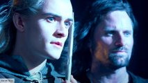 Legolas and Aragorn in Helm's Deep lotr two towers
