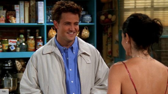 Matthew Perry as Chandler with Monica