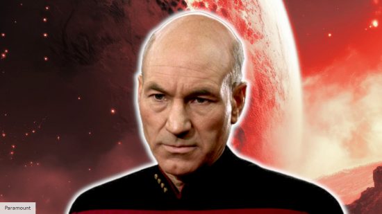 Patrick Stewart as Jean-Luc Picard in Star Trek The Next Generation