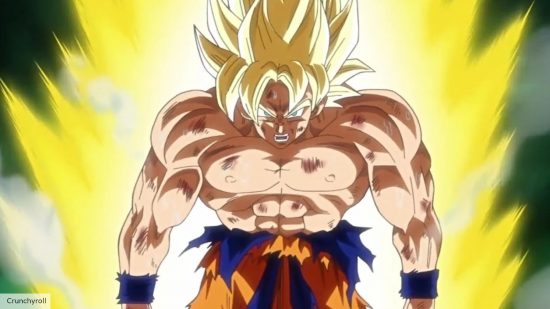 Super Saiyans: Goku as a Super Saiyan during his fight with Frieza in Dragon Ball Z
