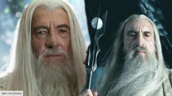 Gandalf and Saruman in Lord of the Rings