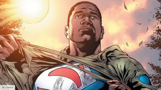 All the upcoming DC movies: Image of Black Superman revealing his costume