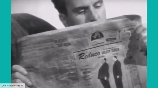 Alfred Hitchcock has a smartly hidden cameo in Lifeboat