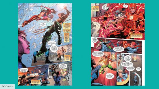 Panels from the Aquaman and the Lost Kingdom comic book
