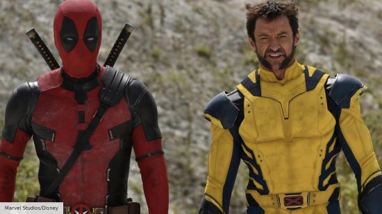 Ryan Reynolds as Deadpool and Hugh Jackman as Wolverine on the set of Deadpool 3