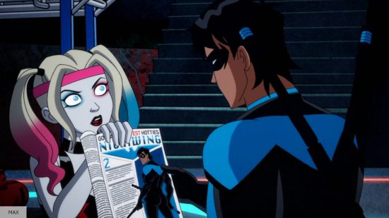 Harley and Nightwing in Harley Quinn season 4