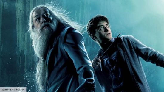 Harry Potter and Dumbledore struggled to get the locket, only for R.A.B. to get there first