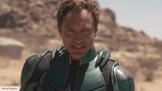 Jude Law played Kree warrior Yon-Rogg in Captain Marvel