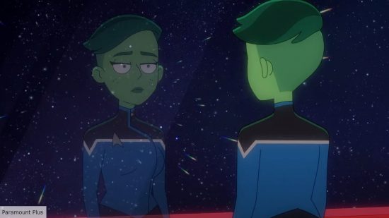 Tendi looking sad in reflection: Star Trek Lower Decks season 5 release date