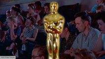 Oscars trophy in front of a cinema in The Blob