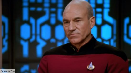 Patrick Stewart as Picard in Star Trek TNG