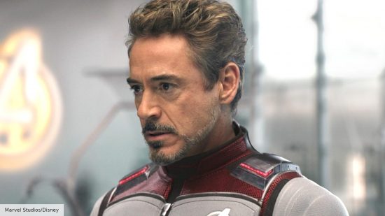 Robert Downey Jr as Iron Man in Avengers Endgame