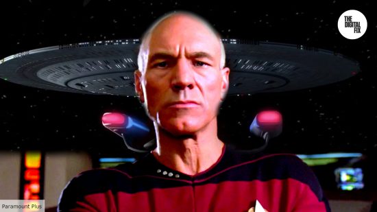 Patrick Stewart as Picard in Star Trek TNG season 1