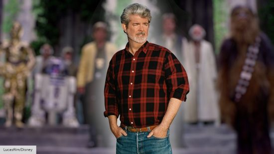 George Lucas over Star Wars: A New Hope