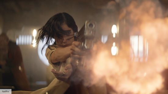 Sofia Boutella swings into action in Rebel Moon