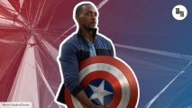 Anthony Mackie as Sam Wilson in The Falcon and the Winter Soldier