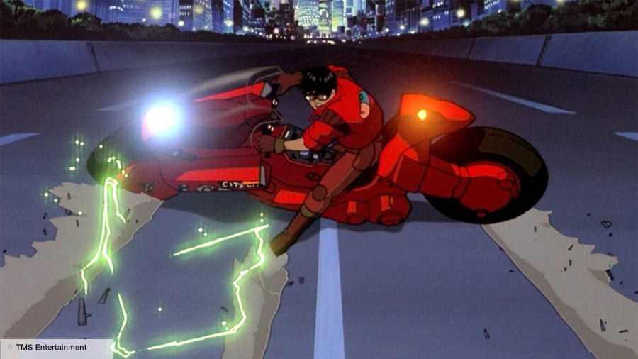 Best animated movies: Kaneda skids his bike in Akira 