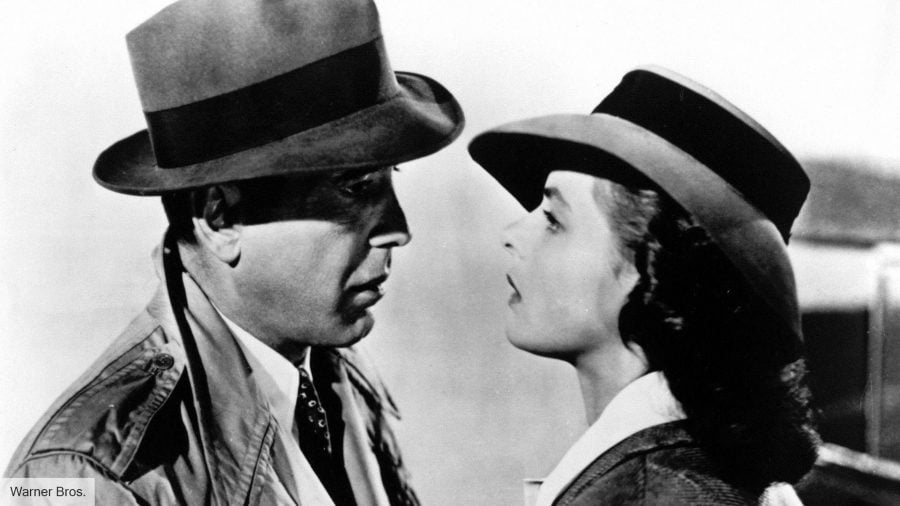 The best romance movies: Humphrey Bogart and Ingrid Bergman in Casablanca