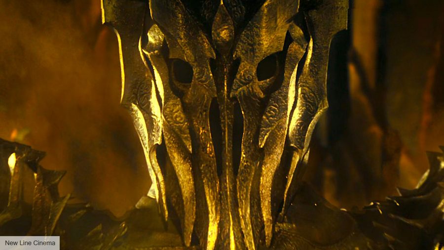 Lord of the Rings series release date: a close-up on a dark mask 