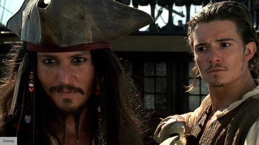 Best Adventure Movies: Johnny Depp and Orlando Bloom in Pirates of the Caribbean