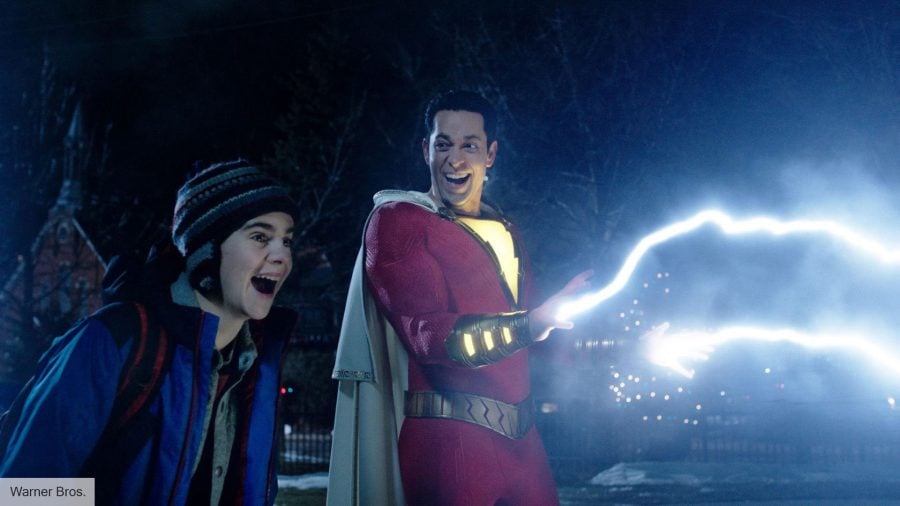 DC movies in order: Asher Angel and Zachary Levi in Shazam!