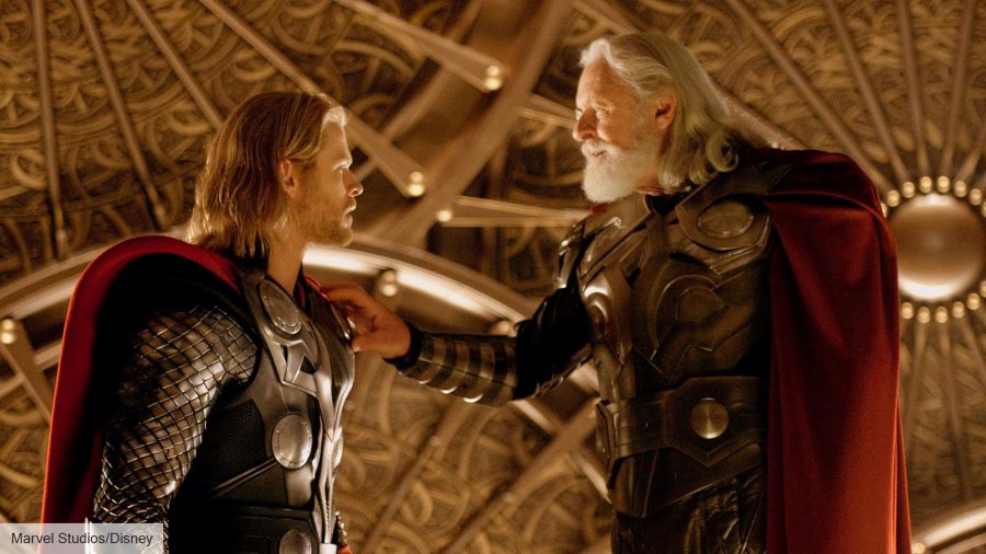 Marvel movies in order: Chris Hemsworth as Odin and Thor in Thor