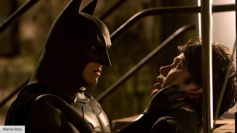 Batman movies in order: Christian Bale as Batman, and Cillian Murphy as Dr Crane, in Batman Begins