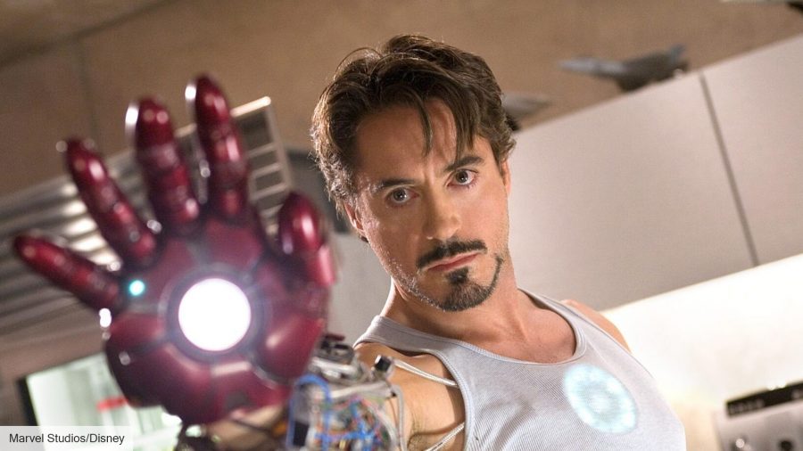 Robert Downey Jr in Iron Man marvel movie