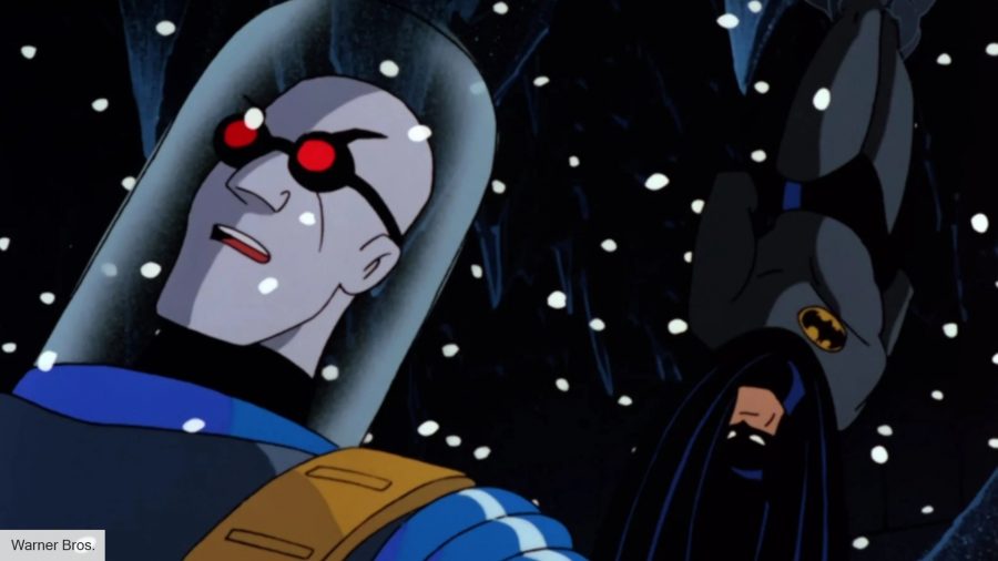 Mr Freeze and Batman in Batman: The Animated Series