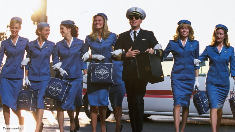Best Steven Spielberg movies: Leonardo Di Caprio and the cast of Catch Me If You Can