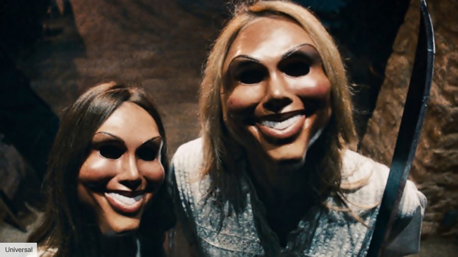 The Purge movies in order: wealthy killers wearing Purge masks 