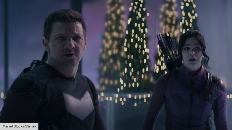 Hawkeye episode 6 review: Jeremy Renner as Clint Barton and Hailee Steinfeld as Kate Bishop