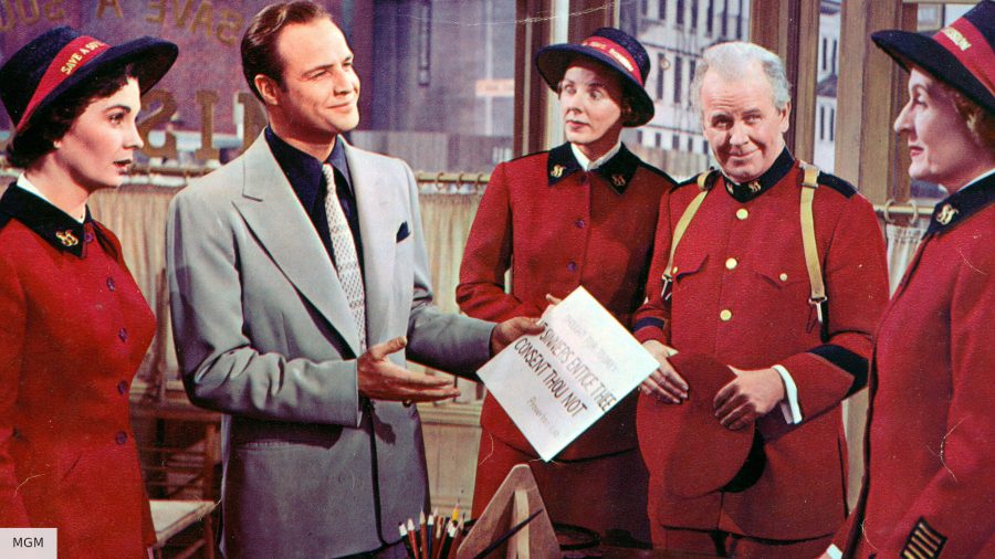 Best rom-coms: Marlon Brando as Sky Masterson in Guys and Dolls