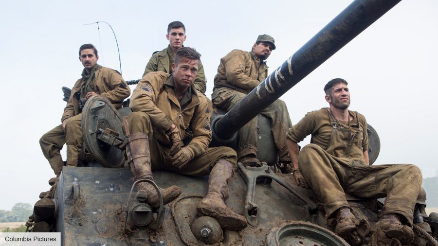 The best War movies: Brad Pitt as Wardaddy in Fury