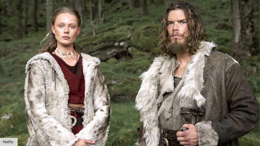 Frida Gustavsson and Sam Corlett in Vikings: Valhalla