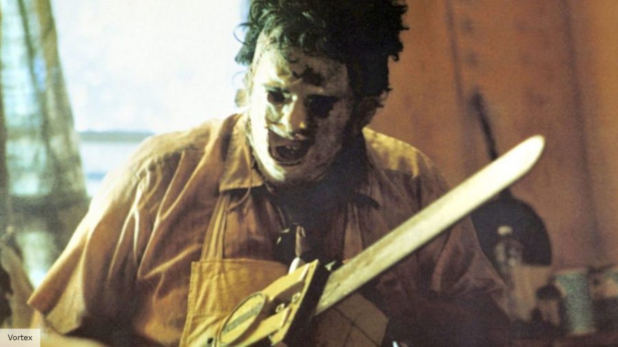 Texas Chainsaw Massacre: Leatherface in the house with a chainsaw