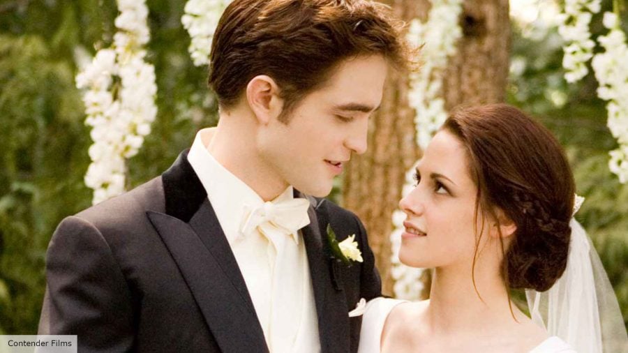 Twilight movies in order: Robert Pattinson and Kristen Stewart in Breaking Dawn Part 1