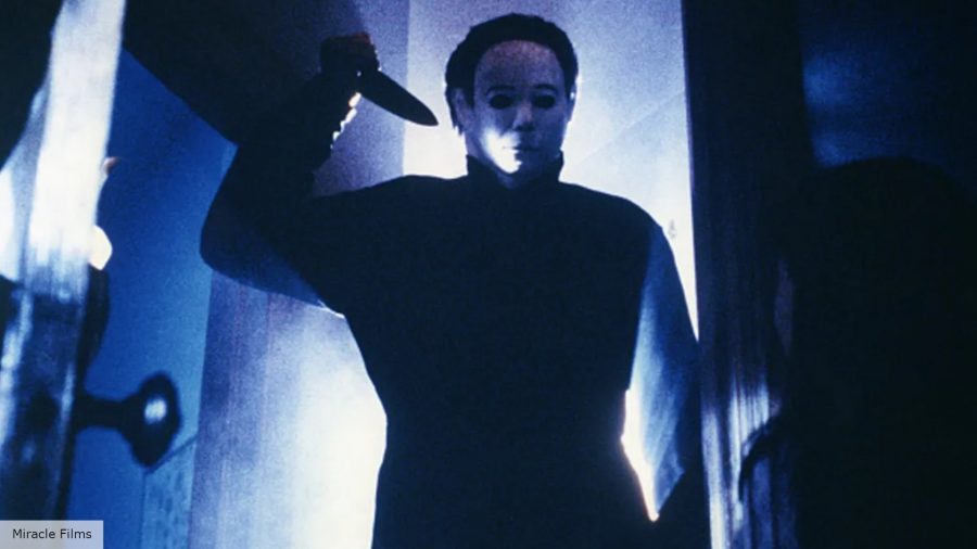 Michael Myers origins explained: Michael Myers holding a knife