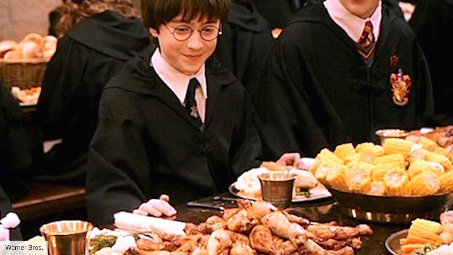 Culinary scenes from the film: Harry Potter and the Philosopher's Stone