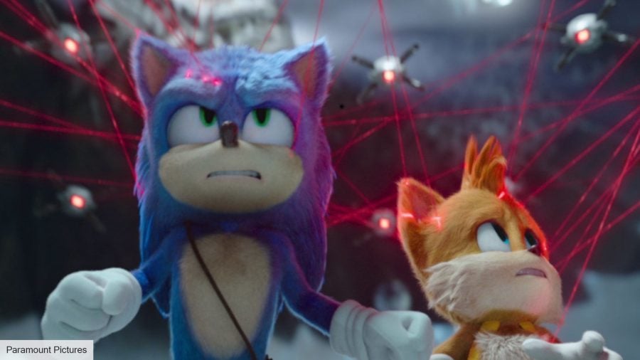 Sonic the Hedgehog 3 release date: Sonic and Tails in a cave