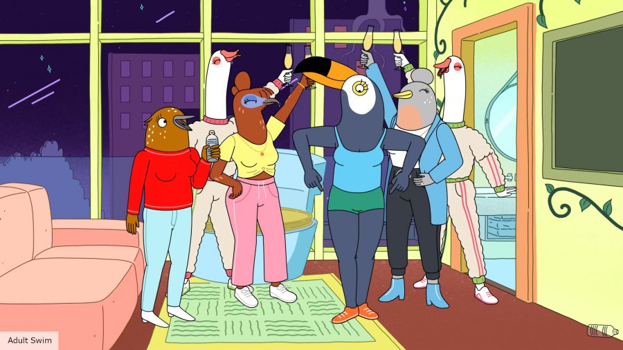 Tuca and Bertie season 3 release date: Tuca and Bertie surrounded by friends