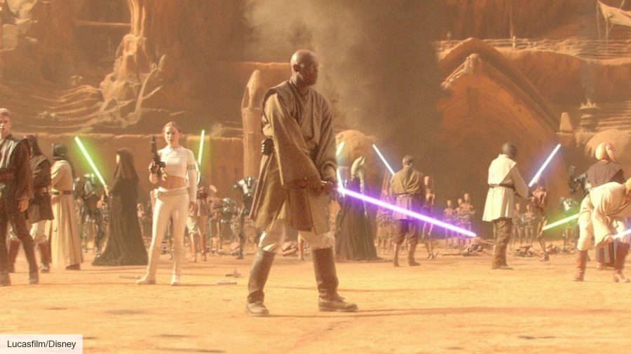 Samuel L Jackson in Star Wars: Attack of the Clones