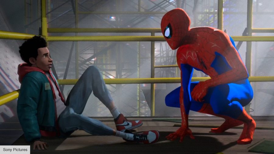 Best Spider-Man actors: Chris Pine as Spider-Man from Into the Spider-Verse