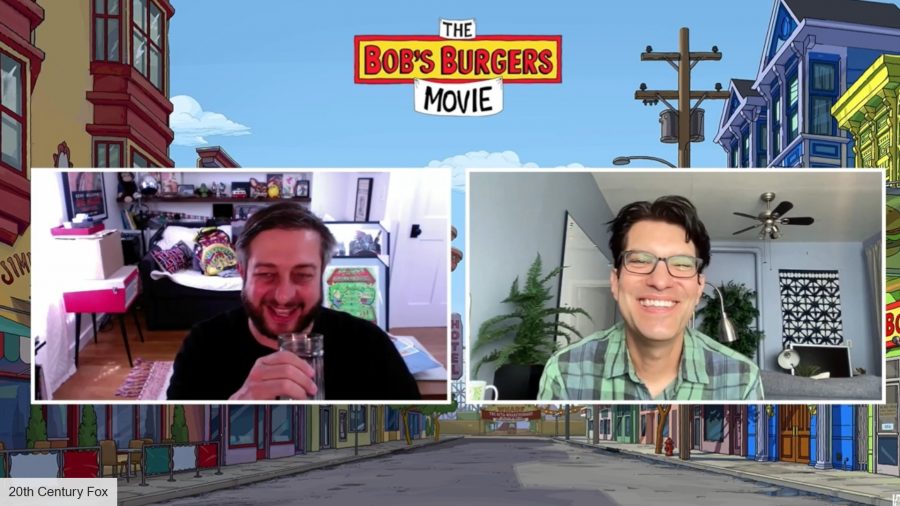 Dan Mintz and Eugene Mirman interview Bob's Burgers: interview shot