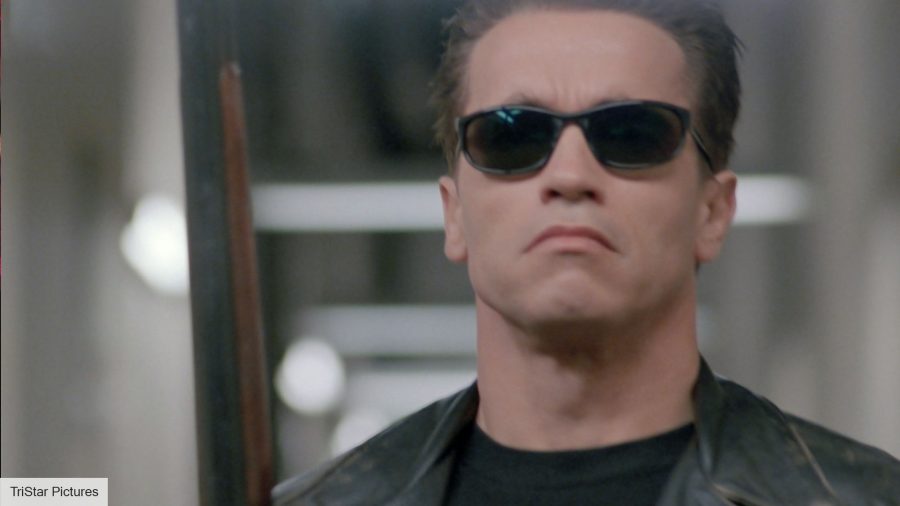 The best Arnold Schwarzenegger movies: Arnold Schwarzenegger as the Terminator in Terminator 2