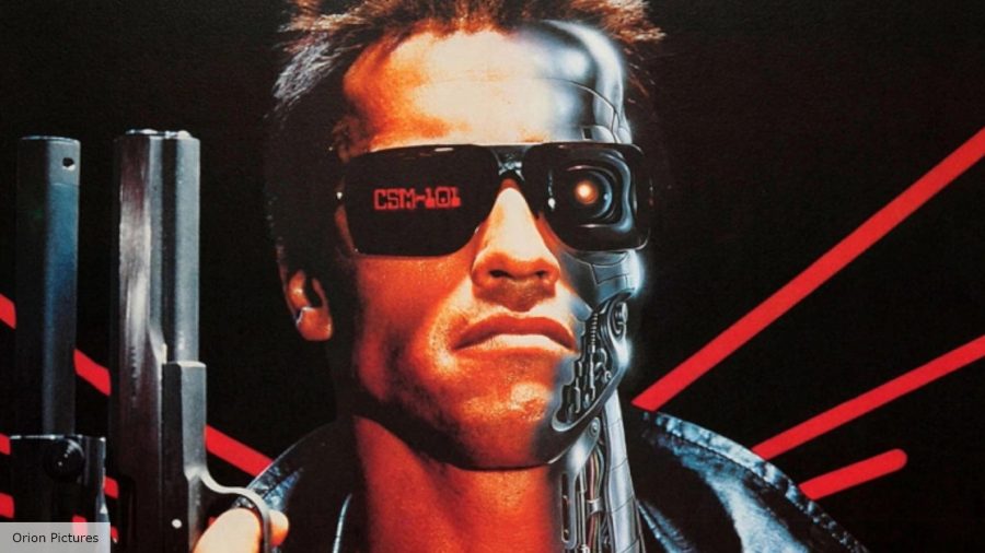 Terminator movies in order: Arnold Schwarzenegger as The Terminator in The Terminator