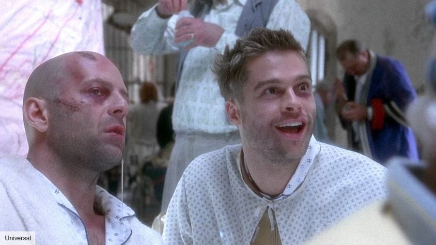 The best Brad Pitt movies: Brad Pitt and Bruce Willis in Twelve Monkeys