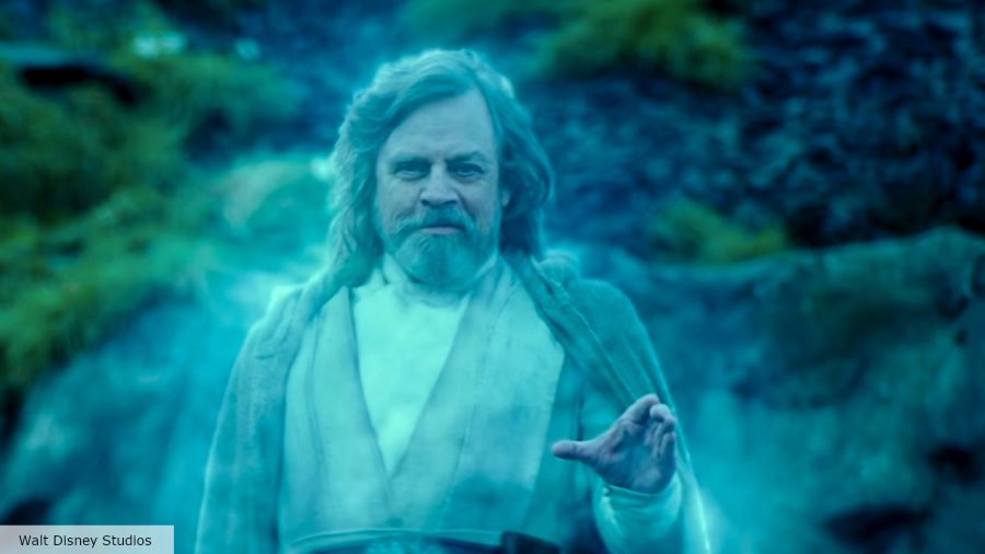 Mark Hamill as Luke Skywalker force ghost in The Rise of Skywalker