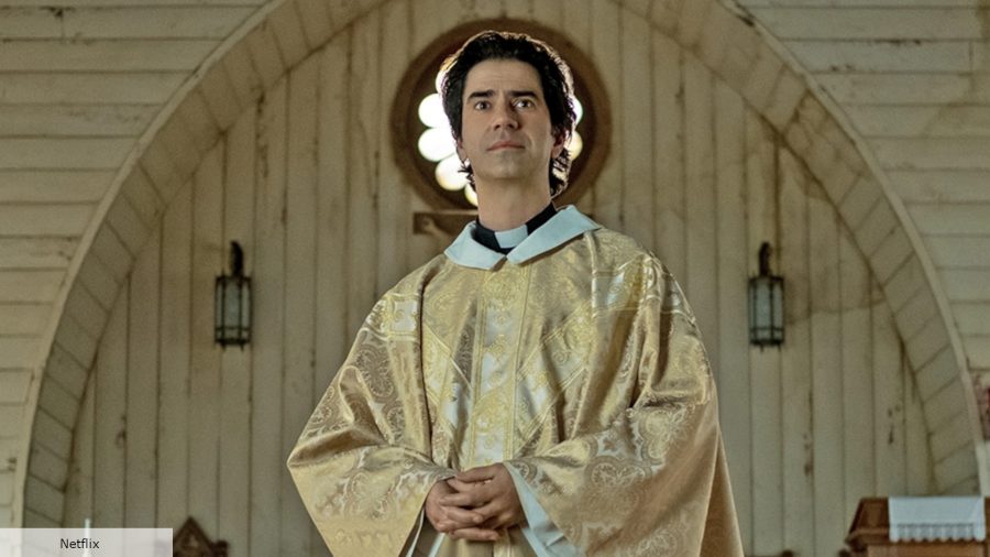 Best fantasy series: Hamish Linklater as Father Paul Hill in Midnight Mass on Netflix
